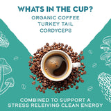 Turkey Tail & Cordyceps Mushroom Coffee Adaptogens Blend